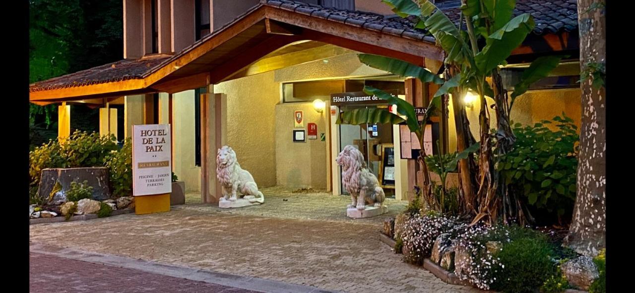 Hotel - Restaurant De La Paix Barbotan les Thermes Bagian luar foto